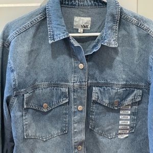 Ymi Brand new with tags denim button down size Large